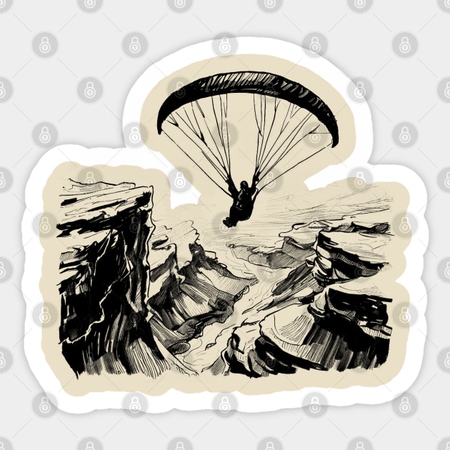 XC Dessert Flight - Paragliding Sticker by TheWanderingFools